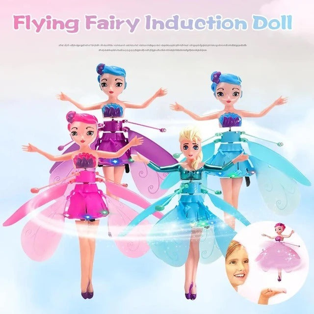 Fairy Princess Doll Hand Sensor Flying Aerocraft Kids Toy-Rechargeable with USB