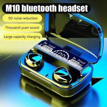 Orignal M10 TWS Bluetooth 5.3 Earbuds |  LED Display | Wireless Earphones with Microphone